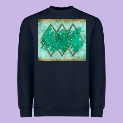 Green Glitter Heavyweight Sweatshirt Designed By Jahusdesignshop