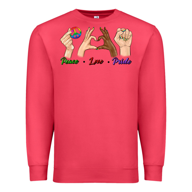 Peace Love Pride Premium Sweatshirt by BundleAndBundleShop | Teevron
