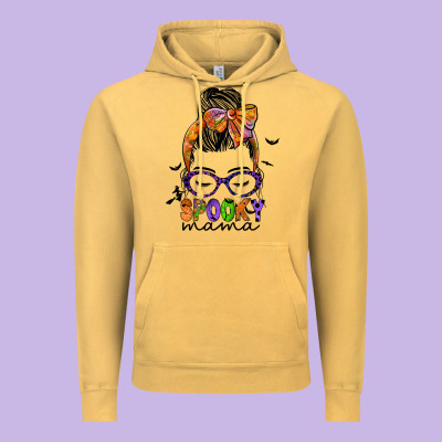 Spooky Mama Vintage Hoodie Designed By Jahusdesignshop