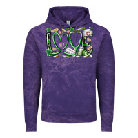 Cloud Purple st.patricks love nurse Vintage Hoodie - RacoonDesign