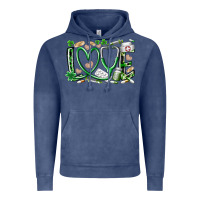 Vintage Denim st.patricks love nurse Vintage Hoodie - RacoonDesign