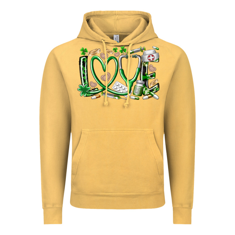 St.patricks Love Nurse Vintage Hoodie by RacoonDesign | Teevron