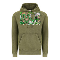 Vintage Olive st.patricks love nurse Vintage Hoodie - RacoonDesign