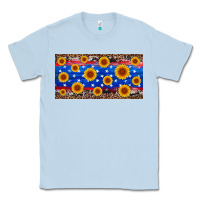 Dusty Blue armed forces day sunflower Classic Tee - Artiststas