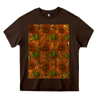 Chocolate Brown cactus background Heavy Core Tee - RanaPortraitStore