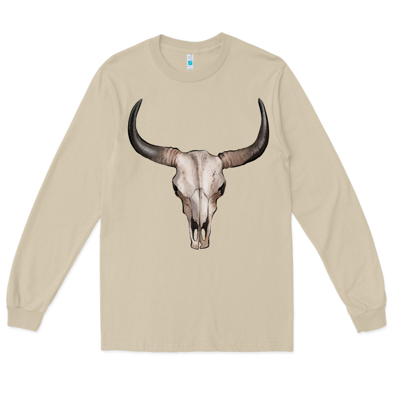 Bullskull Long Sleeve Tee by Artiststas | Teevron