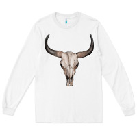 White bullskull Long Sleeve Tee - Artiststas