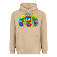 Mushroom LGBTQ Pride Gnome Rainbow Heavyweight Hoodie - BundleAndBundleShop