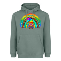 Sage LGBTQ Pride Gnome Rainbow Heavyweight Hoodie - BundleAndBundleShop