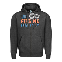 Charcoal Heather she fits me perfectly Zipper Hoodie - MaliasSmallBusiness