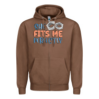 Chestnut she fits me perfectly Zipper Hoodie - MaliasSmallBusiness