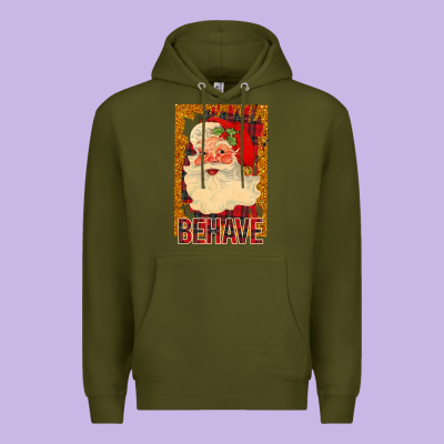 Behave Santa Premium Hoodie Designed By Bettercallsaul