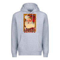 Heather Grey Behave Santa Premium Hoodie - Bettercallsaul