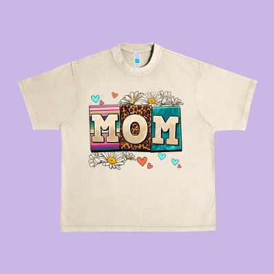 Daisy Mom Urban Heavy Tee Designed By Adodesignshop