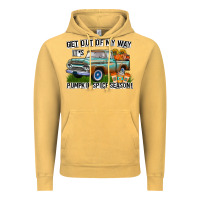 Vintage Mustard Get Out Of My Way It's Pumpkin Spice Season Vintage Hoodie - CowhideDigitalArt