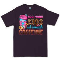 Plum too many kids not enough caffeine Premium Tee - Zillion Design Studio