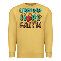 Antique Gold Strength Hope Faith Premium Sweatshirt - BundleAndBundleShop