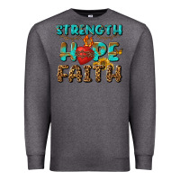 Charcoal Heather Strength Hope Faith Premium Sweatshirt - BundleAndBundleShop