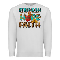 Dove Grey Strength Hope Faith Premium Sweatshirt - BundleAndBundleShop