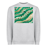 Heather Grey green glitter Heavyweight Sweatshirt - JahusDesignShop