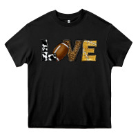 Black football love Heavy Core Tee - RanaPortraitStore