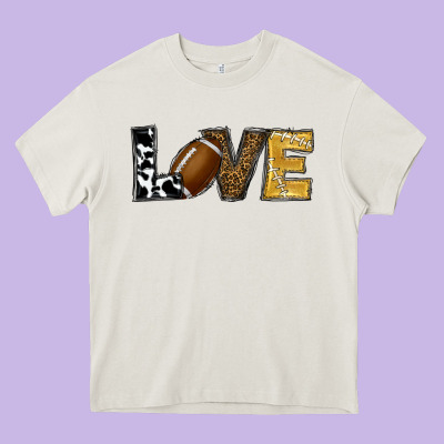 Heavy Core Tee football love