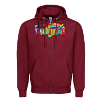 Burgundy i am enough lgbt Zipper Hoodie - MaliasSmallBusiness