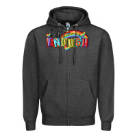 Charcoal Heather i am enough lgbt Zipper Hoodie - MaliasSmallBusiness