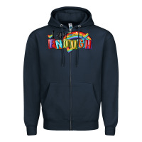 Navy i am enough lgbt Zipper Hoodie - MaliasSmallBusiness