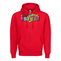 Red i am enough lgbt Zipper Hoodie - MaliasSmallBusiness