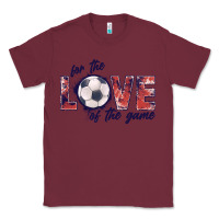 Burgundy soccer love of the game Classic Tee - JahusDesignShop
