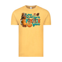 Vintage Mustard my blood type is pumpkin spice Vintage Tee - AdoDesignShop
