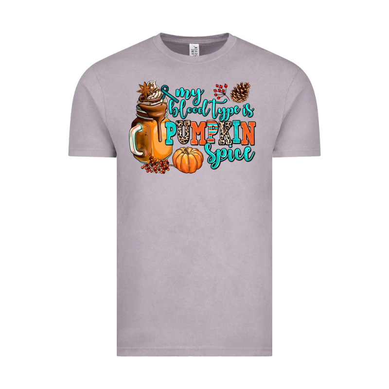 My Blood Type Is Pumpkin Spice Vintage Tee by AdoDesignShop | Teevron