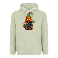 Matcha LGBTQ+ Pride Gnome With Candy Heavyweight Hoodie - BundleAndBundleShop