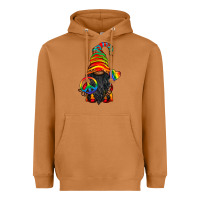 Meerkat LGBTQ+ Pride Gnome With Candy Heavyweight Hoodie - BundleAndBundleShop
