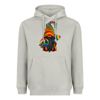 Moon Dust LGBTQ+ Pride Gnome With Candy Heavyweight Hoodie - BundleAndBundleShop
