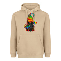 Mushroom LGBTQ+ Pride Gnome With Candy Heavyweight Hoodie - BundleAndBundleShop