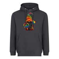 Smoke LGBTQ+ Pride Gnome With Candy Heavyweight Hoodie - BundleAndBundleShop