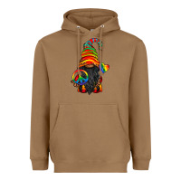 Toasted Coconut LGBTQ+ Pride Gnome With Candy Heavyweight Hoodie - BundleAndBundleShop