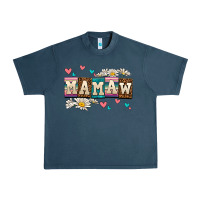Midnight Navy daisy mamaw Urban Heavy Tee - AdoDesignShop