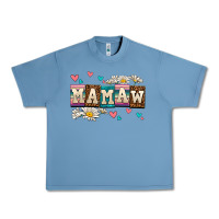 Pebble Blue daisy mamaw Urban Heavy Tee - AdoDesignShop