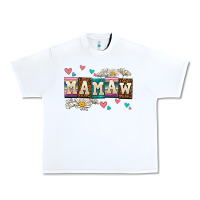 White daisy mamaw Urban Heavy Tee - AdoDesignShop