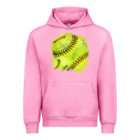 Fuchsia Pink Softball background Urban Hoodie - HowdyJamesFarm
