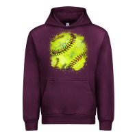 Mauve Wine Softball background Urban Hoodie - HowdyJamesFarm