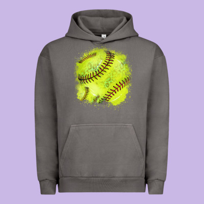 Softball Background Urban Hoodie Designed By Howdyjamesfarm