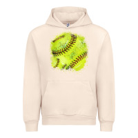 Sandshell Softball background Urban Hoodie - HowdyJamesFarm