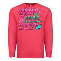 Cardinal Support The Lighters Admire The Survivors Remember The Angels Premium Sweatshirt - BundleAndBundleShop