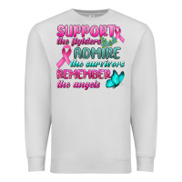 Support The Lighters Admire The Survivors Remember The Angels Premium Sweatshirt | Teevron