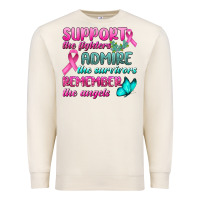 Sandshell Support The Lighters Admire The Survivors Remember The Angels Premium Sweatshirt - BundleAndBundleShop