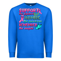 True Royal Support The Lighters Admire The Survivors Remember The Angels Premium Sweatshirt - BundleAndBundleShop